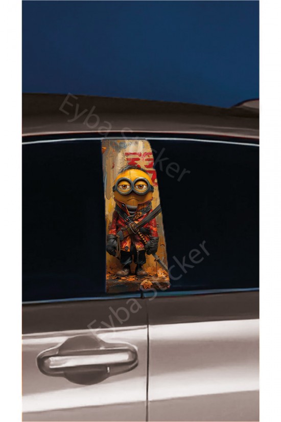 Araç Kapı Direk Kaplama Folyosu Desenli DRK18 (Sağ Sol Takım) (2 Adet) - 22x50 Cm