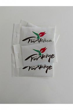 Türkiye sticker renkli baskı baskes 1 adet 17x9 cm Türkiye sticker renkli baskı baskes 1 adet 17x9 cm