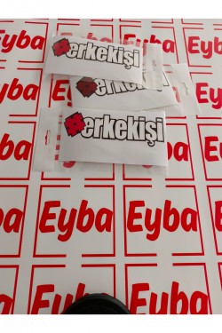 Erkek İşi sticker renkli baskı baskes 1 adet 18x6 cm