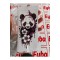 Sevimli Panda sticker renkli baskı baskes 1 adet 17x9 cm
