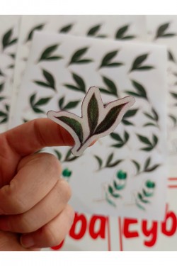 Çiçek Yaprağı Sticker Renkli 1 Adet A4 (1ADETTİR)baskı Baskes 1 Sayfa -syf Alanı 25x30 Dolap Sticker
