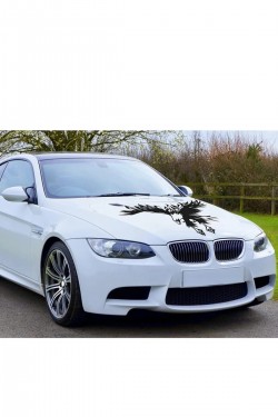 Kartal Kaput Sticker - 50x80 Cm Oto, Araba, Etiket, Aksesuar, Tuning, Modifiye, Arma