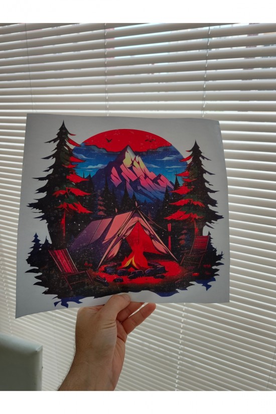 kamp karavan kamp ateşi MANZARA RENKLİ BASKI STİCKER 30 CM BASKES kamp karavan kamp ateşi MANZARA RENKLİ BASKI STİCKER 30 CM BASKES