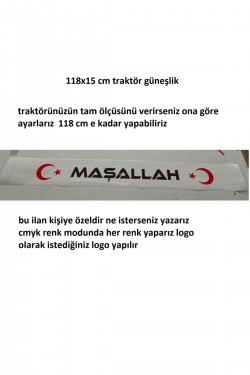 Renkli Baskı Baskes Traktör Güneşlik Özel Yazı Ve Logolu Case Tümosan Massey Erkunt