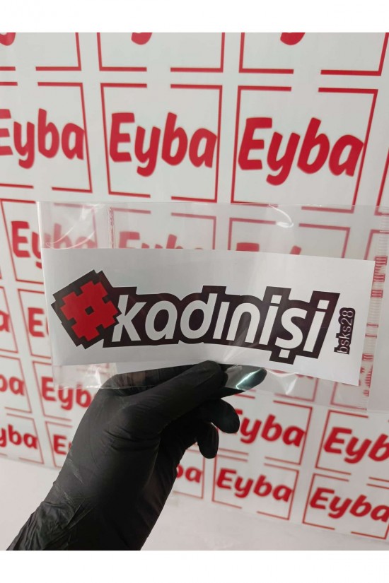 Kadınişi araba karavan renkli baskı baskes Sticker 18x6 Cm bsks28 Kadınişi araba karavan renkli baskı baskes Sticker 18x6 Cm bsks28