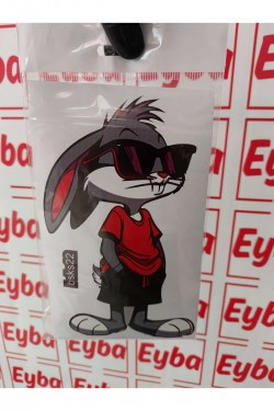 Tavşan renkli baskı Sticker 19x13 Cm bsks22