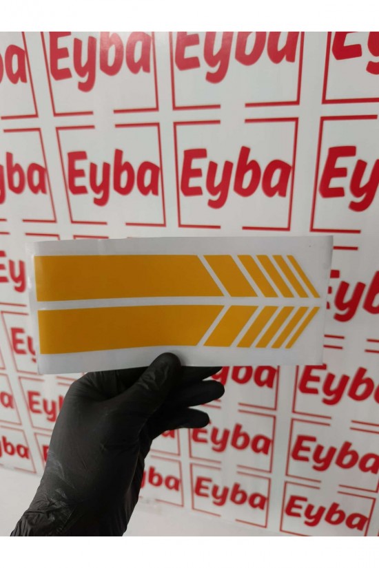 Oto Sticker Mega 4lü Paket Dikiz Kanat Pençe Bagaj Sticker