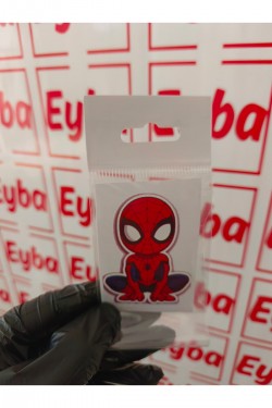 örümcek adam mini boy 5x7 cm renkli baskı sticker