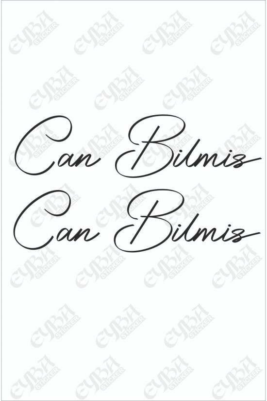 Size Özel Isim Imzası 2 Adet Ad Soyad Imza Etiket 25x7 Cm