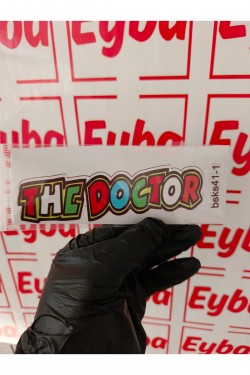 The doctor comic 15x4 mini boy renkli baskı sticker,çocuk odası,bisiklet,akülü araba