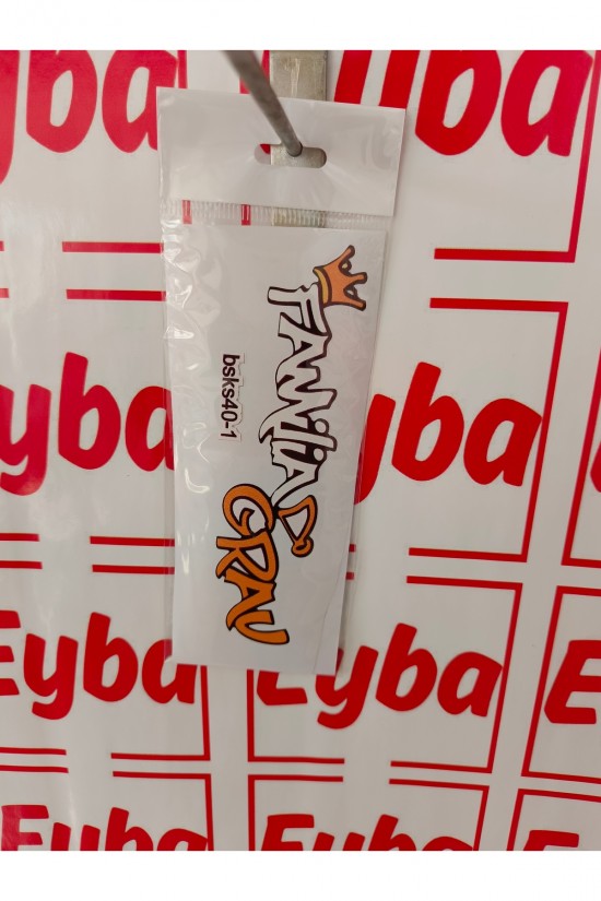 Ağır aile 1 ader 18x6 cm renkli baskı sticker