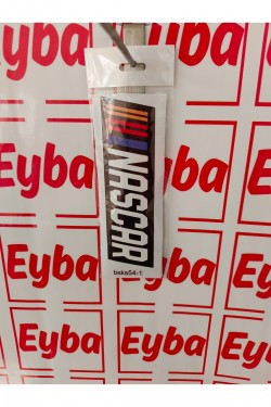 Nascar 19x5,5 cm 1 adet baskes renkli baskı sticker, bisiklet, karavan,otomobil,çocuk odası