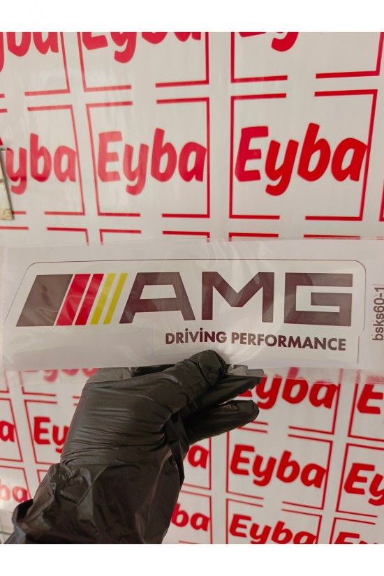 amg performance 23x6 cm baskes 1 adet renkli baskı sticker, bisiklet, karavan,otomobil,çocuk odası