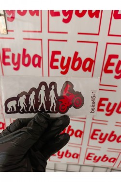 eski komik insan 12x6 cm mini boy renkli baskı sticker, bisiklet, karavan,otomobil,çocuk odası