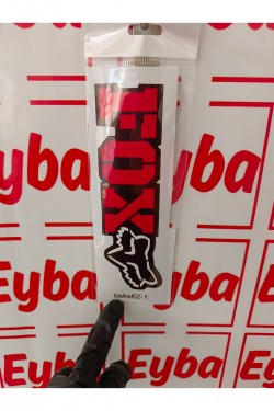 FOX sticker 20x6 cm baskes 1 adet renkli baskı sticker, bisiklet, karavan,otomobil,çocuk odası