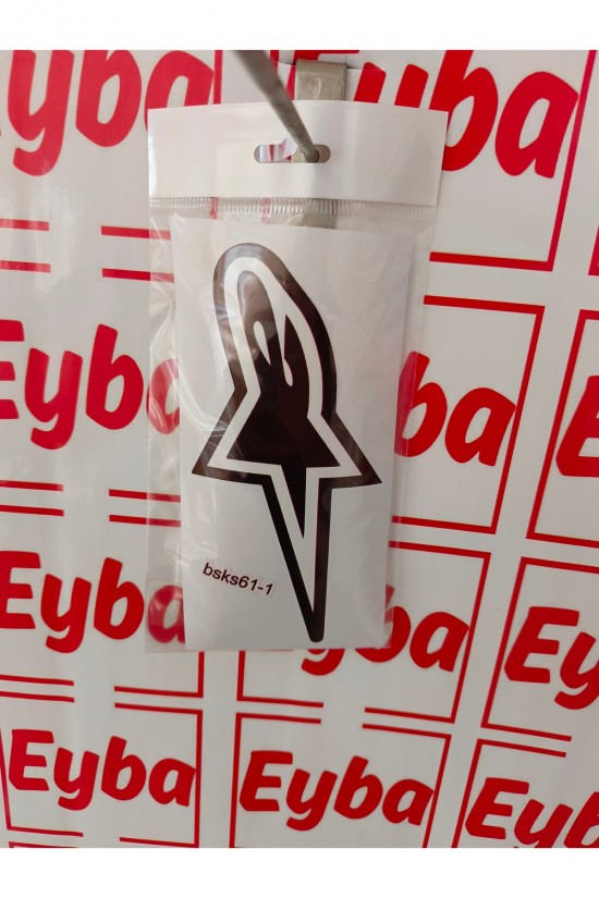 A star 19x9 cm baskes 1 adet renkli baskı sticker, bisiklet, karavan,otomobil,çocuk odası