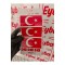 BAYRAK 3LÜ SET 10X5cm renkli baskı sticker, bisiklet, karavan,otomobil,çocuk