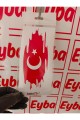 Türk Bayrağı 16x7 cm baskes 1 adet renkli baskı sticker, bisiklet, karavan,otomobil,çocuk