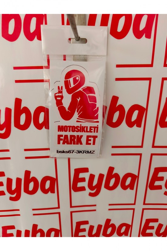 motorsikleti fark et 12x7 cm baskes 1 adet renkli baskı sticker, karavan,otomobil,motorsiklet