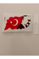 Atatürk ve bayrak 12x18 cm baskes 1 adet renkli baskı sticker, bisiklet, karavan,otomobil,çocuk Atatürk ve bayrak 12x18 cm baskes 1 adet renkli baskı sticker, bisiklet, karavan,otomobil,çocuk
