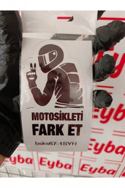 motorsikleti fark et 12x7 cm baskes 1 adet renkli baskı sticker, karavan,otomobil,motorsiklet