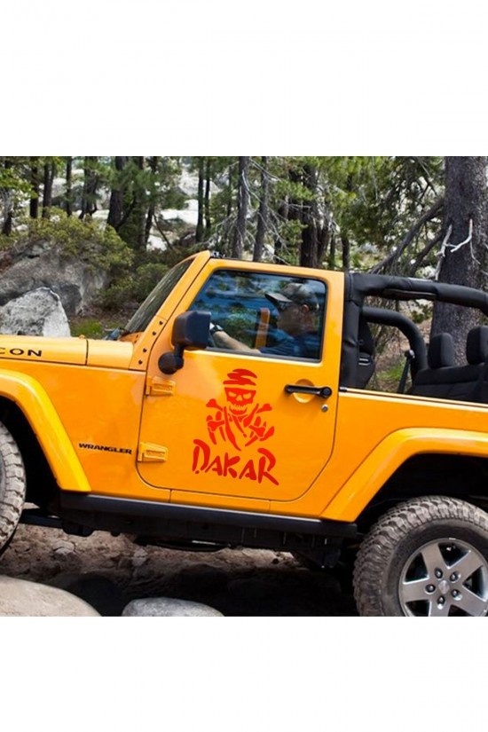 Dakar Kurukafa Offroad kaliteli Kaliteli Sticker 45cm X 36cm