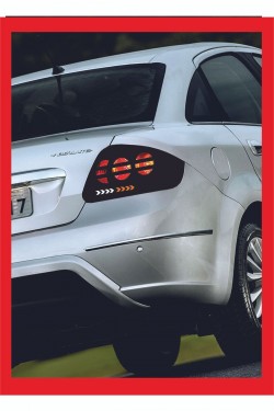 Model 2 Fiat Linea Stop Farı Led Görünümlü Folyo Kaplama - Stop Kaplama