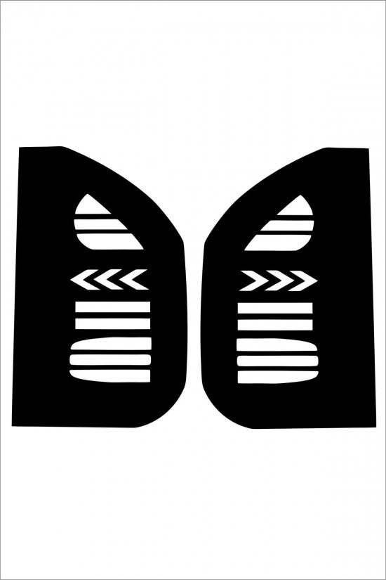 Ford Tourneo Courier Stop Farı Led Görünümlü Folyo Kaplama - Stop Kaplama