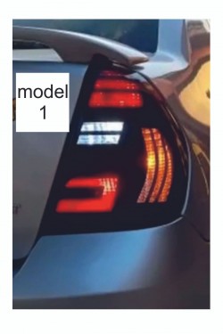 Renault Clio 2 Sedab Stop Farı Led Görünümlü Folyo Kaplama - Stop Kaplama -model 1