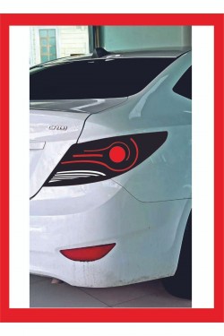 Hyundai Accent Blue Stop Farı Led Görünümlü Folyo Kaplama - Stop Kaplama Yeni Trend
