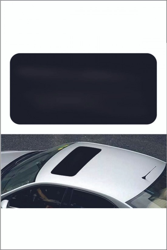 Piano Black Yalancı Çakma Sahte Sunroof Tavan Sticker Folyo- Oto Sticker-her Araca Uyumlu