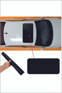 Piano Black Yalancı Çakma Sahte Sunroof Tavan Sticker Folyo- Oto Sticker-her Araca Uyumlu
