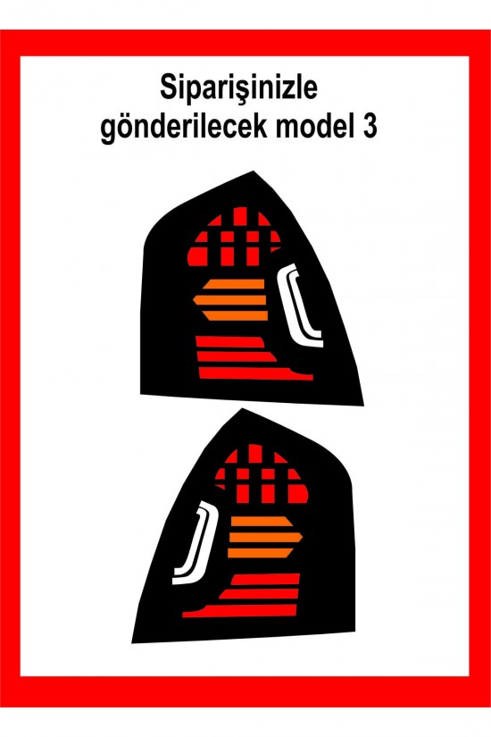 Hyundai Uyumluera Stop Farı Led Görünümlü Folyo Kaplama - Stop Kaplama Model3