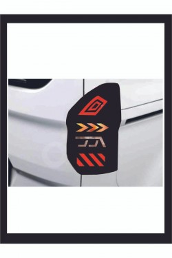 Ford Tourneo Courier Stop Farı Led Görünümlü Folyo Kaplama - Stop Kaplama