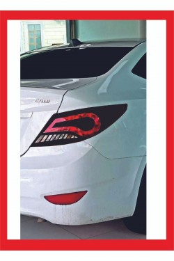Hyundai Accent Blue Stop Farı Led Görünümlü Folyo Kaplama - Stop Kaplama Yeni Trend