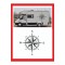 Pusula Sticker 45x45cm 1 Adet Oto Sticker - Kamp Karavan Sticker