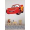 Şimşek Mcqueen Çocuk Odası Duvar Sticker 60x35 Cm