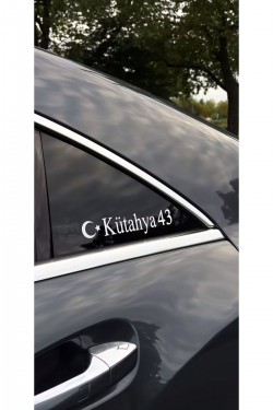 İl'e özel kelebek cam sticker