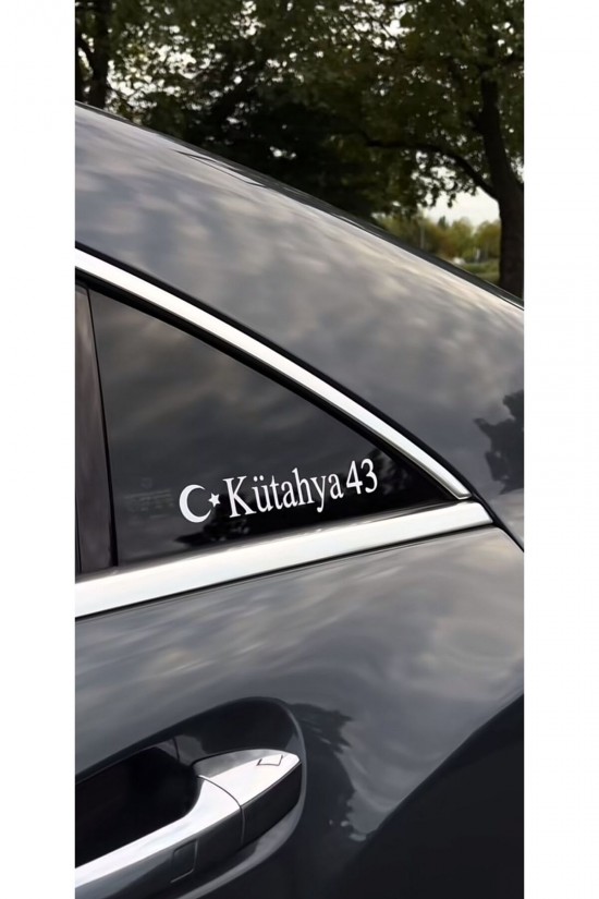 İl'e özel kelebek cam sticker