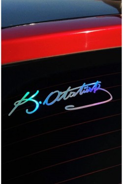 Hologram Renk Gazi Mustafa Kemal Atatürk Imza Oto Araba