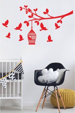 Kuşlar Duvar Sticker 110x60cm
