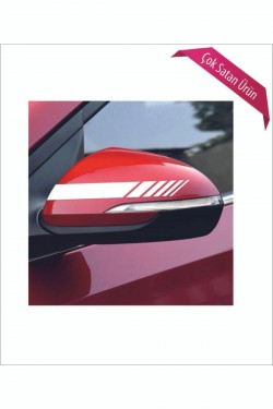 Oto Ayna Şerit özel yeni kaliteli Kaliteli Sticker Beyaz 2 Li 20*2,5 Cm Oto Ayna Şerit özel yeni kaliteli Kaliteli Sticker Beyaz 2 Li 20*2,5 Cm