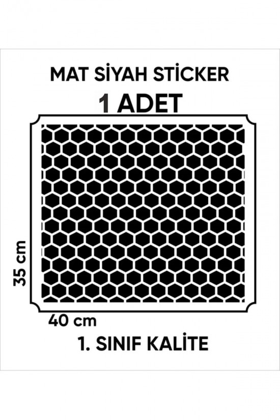 Petek Sticker / Altıgen Petek Sticker / Araç Kelebek Camı Sticker / Kelebek Camı 35x40 Cm 1 Adet