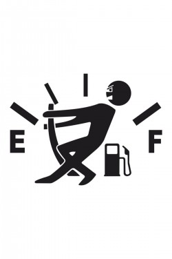 Sticker Depo Kapağı Depo Göstergesi Oto Sticker Siyah 13x9,5 Cm