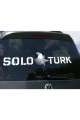 Solo Türk Yazılı Araç Yapıştırma - Solo Türk Sticker Beyaz Solo Türk Yazılı Araç Yapıştırma - Solo Türk Sticker Beyaz