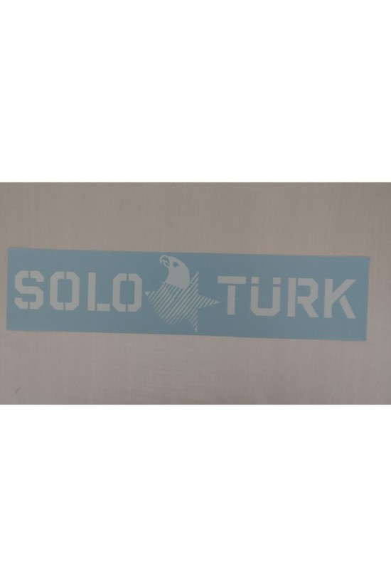 Solo Türk Yazılı Araç Yapıştırma - Solo Türk Sticker Beyaz Solo Türk Yazılı Araç Yapıştırma - Solo Türk Sticker Beyaz