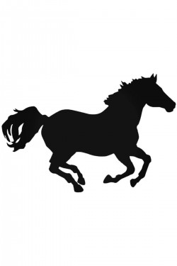 At Trotting Sticker Araba Oto Arma Duvar Sticker Ev Dekoratif Çıkartma 20 cm