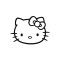 Hello Kitty Hello Kitty Flip The Bird Bad Style kaliteli Kaliteli Sticker 20 Cm