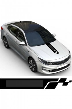 Ön Kaput Oto Sticker Siyah Tüm Araçlara Uyumlu