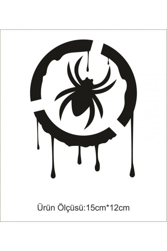 Örümcek Sticker Araç Stickerları 15 Cm*12 Cm